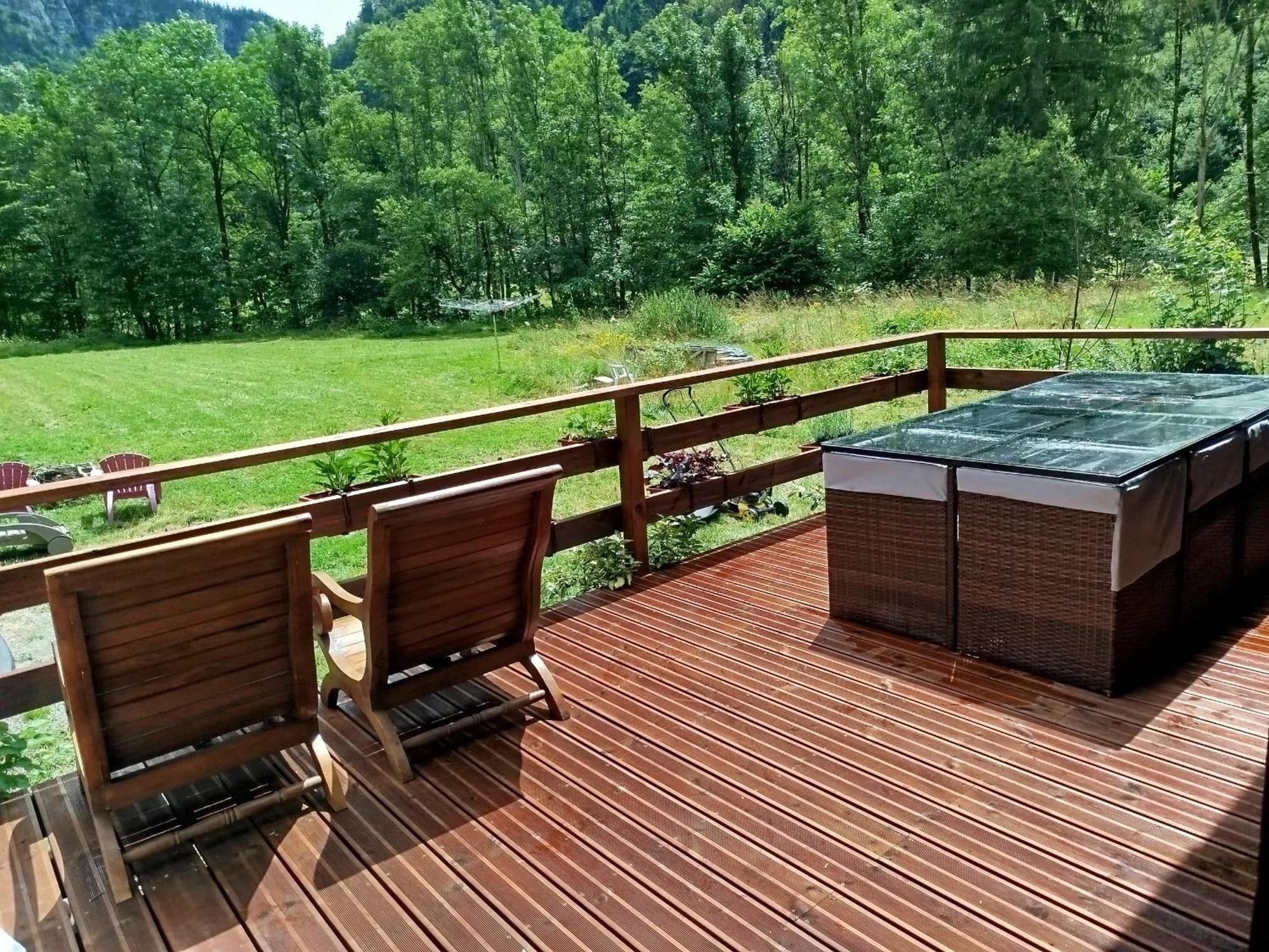 Chalet 8 Personnes + Grand Terrain Et Riviere Entremont Zewnętrze zdjęcie